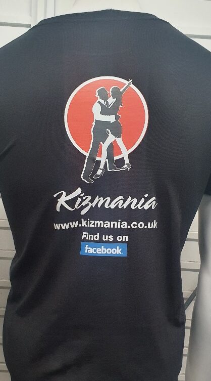 kizmania DTF ( Direct to Film ) promotional tshirt produced by Piranha